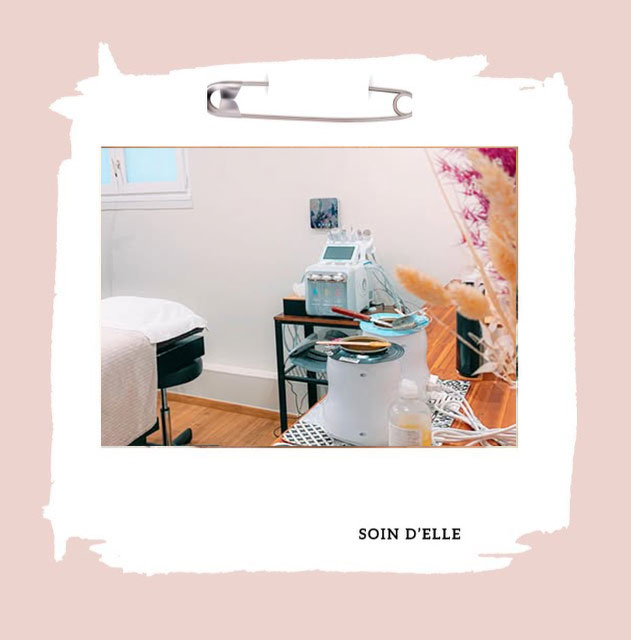 Vue de la salle d'épilation à l'institut soins d'elle au Taillan medoc